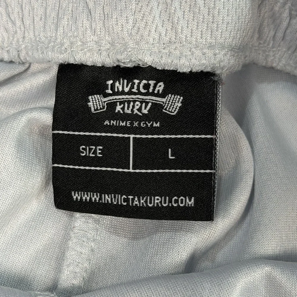 Naruto Anime Itachi Uchiha Graphic Print Men's White Mesh Gym Shorts Large